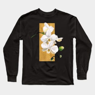 White Orchid Long Sleeve T-Shirt